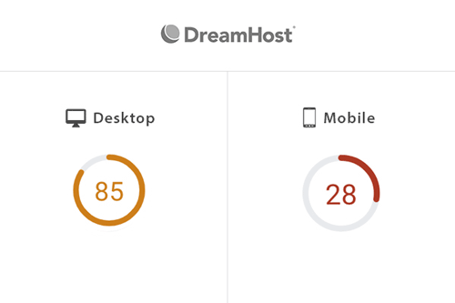 website speed on dream host