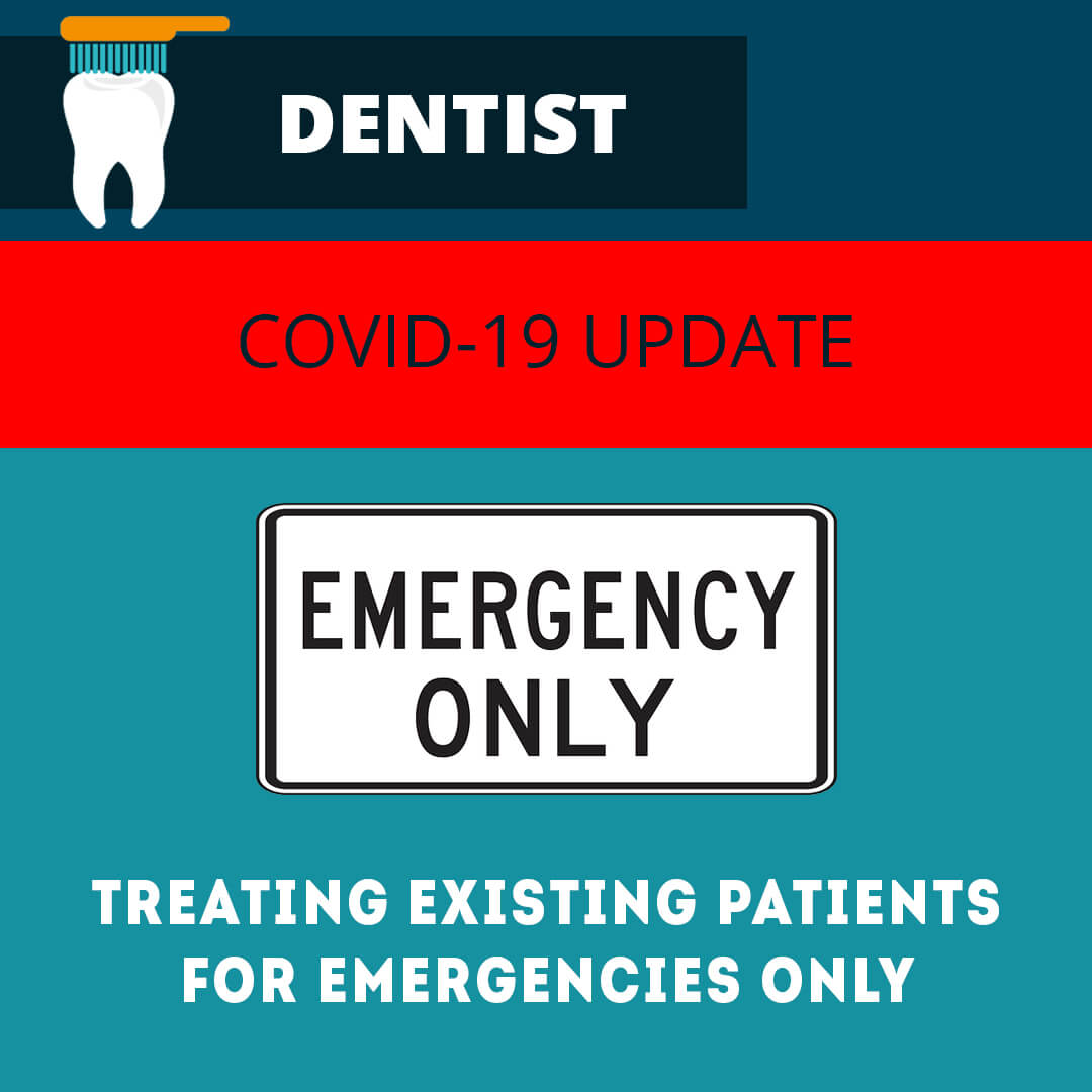 dental practice treating patient emergency facebook image